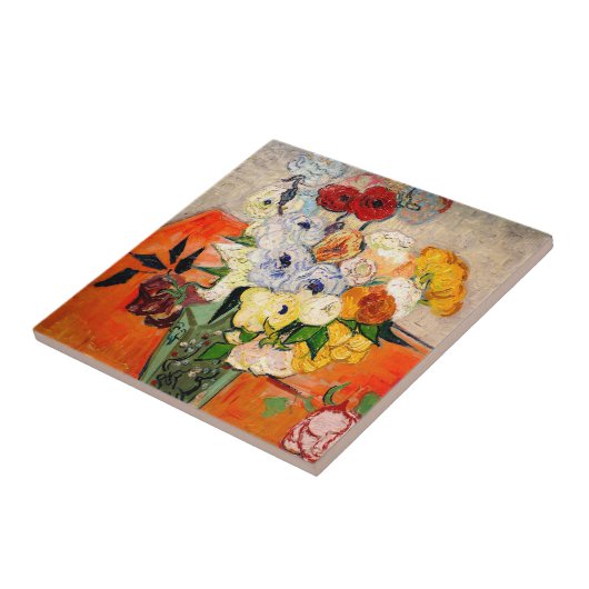 Van Gogh Rose und Anemones Fliese (Seite)