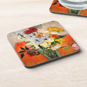 Van Gogh Rose und Anemones Getränkeuntersetzer (Linke Seite)