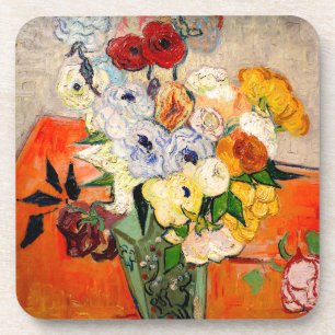 Van Gogh Rose und Anemones Getränkeuntersetzer
