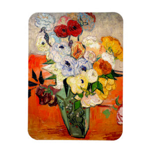 Van Gogh Rose und Anemones Magnet