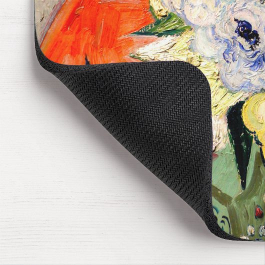 Van Gogh Rose und Anemones Mousepad (Ecke)