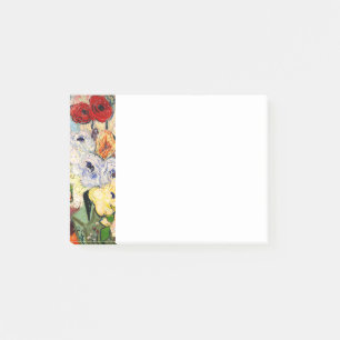 Van Gogh Rose und Anemones Post-it Klebezettel