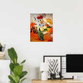 Van Gogh Rose und Anemones Poster (Heimbüro)