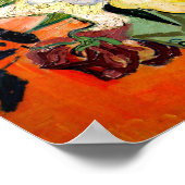 Van Gogh Rose und Anemones Poster (Ecke)