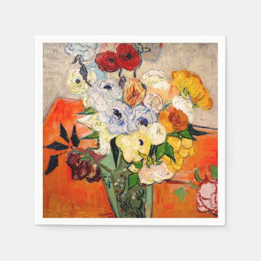 Van Gogh Roses and Anemones Serviette (Vorderseite)