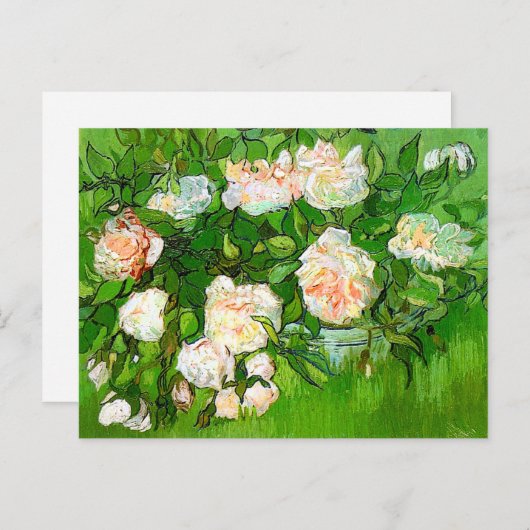 Van Gogh Roses Postkarte (Vorne/Hinten)
