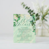 Van Gogh Roses Wedding Details Card Einladung (Stehend Vorderseite)