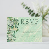 Van Gogh Roses Wedding Response Card RSVP Karte (Stehend Vorderseite)