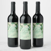 Van Gogh Roses Wedding Wine Label Weinetikett (Flaschen)