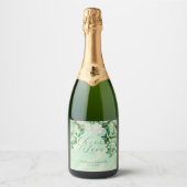 Van Gogh Roses Wine Label Sparkling Wine Labe Schaumweinetikett (Vorderseite)