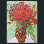 VAN GOGH ROTE POPPIEN UND DAISEN SEIDENPAPIER<br><div class="desc">Eines der noch lebendigen Gemälde von Vincent Van Gogh mit einer Vase von Blume in einem Lehmtopf voller,  meist roter Pfeffer,  aber ein paar weiße Tisys und lila wilde Blume. Ein schönes Frühling oder Sommer Blumen feine Kunstbild in seinem postimpressionistischen Stil.</div>