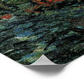 Van Gogh - Rote Weinberge in Arles Poster (Ecke)