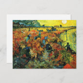 Van Gogh Rote Weinberge Postkarte (Vorne/Hinten)