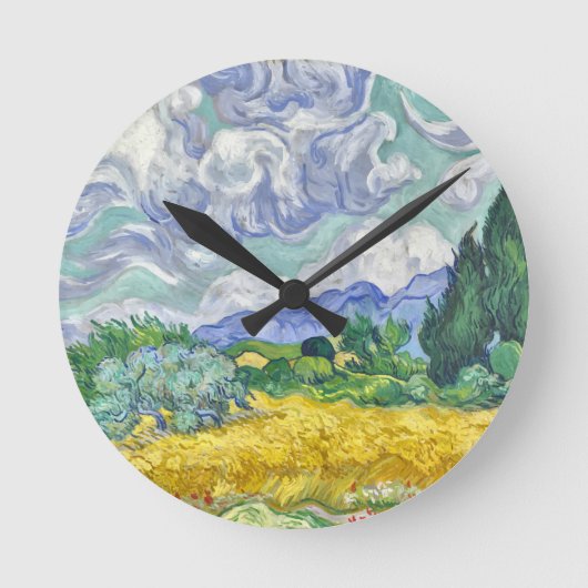 Van Gogh Runde Wanduhr (Vorderseite)