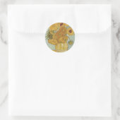 Van Gogh Runder Aufkleber (Tasche)