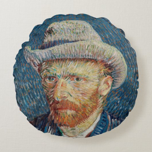 Van Gogh Rundes Kissen (Vorderseite)