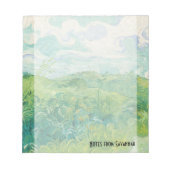 van Gogh’s Green Wheat Fields Personalized Notizblock (Vorderseite)