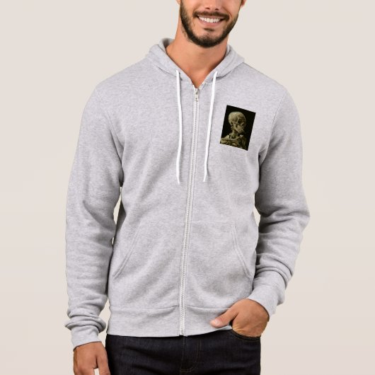 van gogh Schädel Hoodie (Vorderseite)