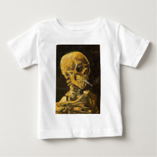 Van Gogh Schädel mit brennender Zigarette Baby T-shirt