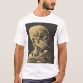 VAN GOGH - Schädel mit Zigarette 1885 T-Shirt (Vorderseite)