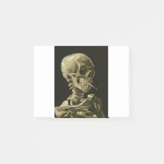 van gogh Schädel Post-it Klebezettel (Vorderseite)