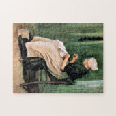 Van Gogh. Scheveninger Frau beim Nähen, Puzzle (Horizontal)