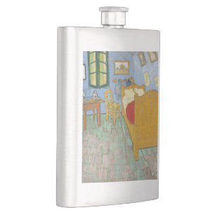 Van Gogh Schlafzimmer in Arles - Klassisches Gelb  Flachmann