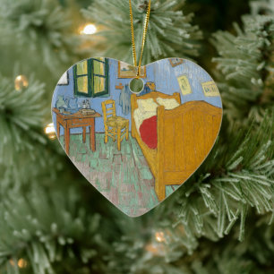 Van Gogh Schlafzimmer in Arles - Klassisches Gelb  Keramik Ornament