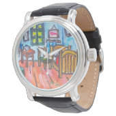 Van Gogh Schlafzimmer mini  Armbanduhr (Schrägansicht)
