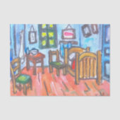 Van Gogh Schlafzimmer mini Seidenpapier (Vorderseite)