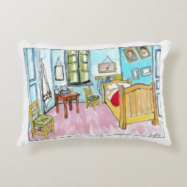 Van Gogh Schlafzimmer Tribut Gemälde von mir. Dekokissen