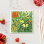 Van Gogh - Schmetterlinge und Mohn Serviette (Beispiel)