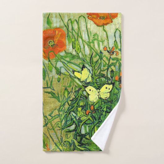 Van Gogh - Schmetterlinge und Pfeffer Badhandtuch Set (Handtuch)