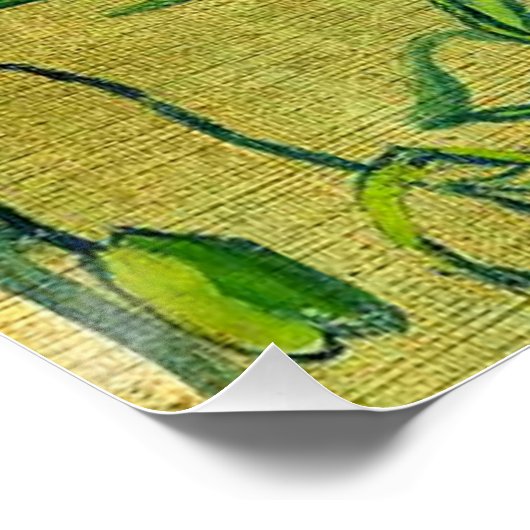 Van Gogh - Schmetterlinge und Pfeffer Poster (Ecke)