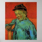 Van Gogh, Schoolboy (Camille Roulin), Vintage Kuns Poster (Vorne)