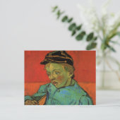Van Gogh, Schoolboy (Camille Roulin), Vintage Kuns Postkarte (Stehend Vorderseite)
