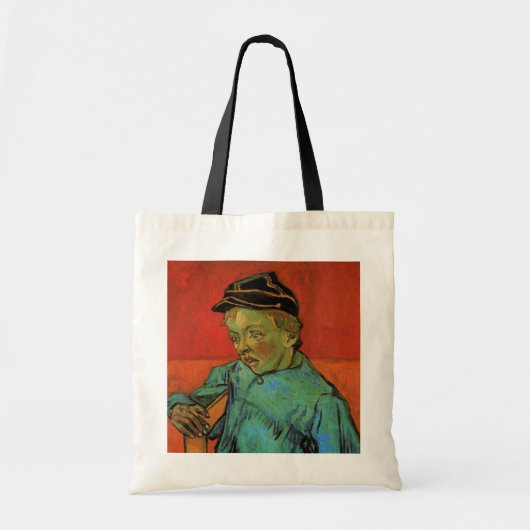Van Gogh, Schoolboy (Camille Roulin), Vintage Kuns Tragetasche (Vorne)