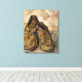 Van Gogh "Schuhe" Leinwanddruck (Insitu (Holzboden))