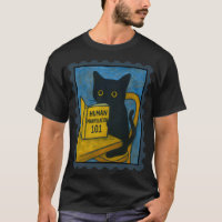 Van Gogh Schwarze Katze liest Menschliche Manipula