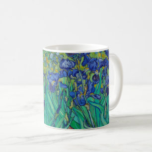 Van Gogh Schwertlilien. Blaue florale Vintage-Impr Kaffeetasse