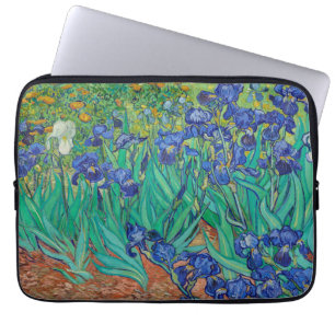 Van Gogh Schwertlilien. Blaue florale Vintage-Impr Laptopschutzhülle