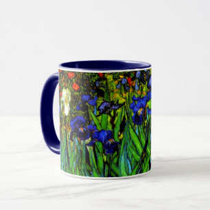 Van Gogh - Schwertlilien, Blumenmalerei, Tasse
