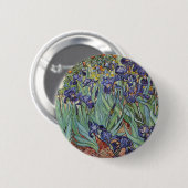 Van Gogh Schwertlilien Impressionistisches Gemälde Button (Vorne & Hinten)
