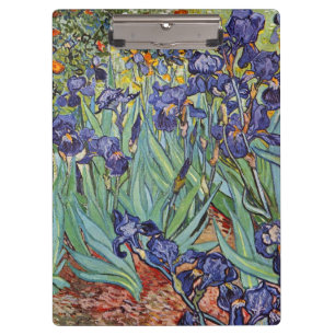 Van Gogh Schwertlilien Impressionistisches Gemälde Klemmbrett