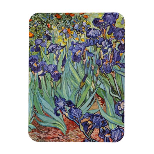 Van Gogh Schwertlilien Impressionistisches Gemälde Magnet (Vertikal)