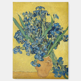Van Gogh Schwertlilien - Kräftige Blaue und Gelbe Magnet