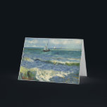 Van Gogh Seascape bei Saintes Maries de la Mer Karte<br><div class="desc">Seascape in Saintes Maries de la Mer von Vincent van Gogh ist ein Vintages nautisches Post-Impressionismus-Gemälde mit Segelbooten auf dem Ozean mit sanften Wellen. Über den Künstler: Vincent Willem van Gogh war ein postimpressionistischer Maler,  dessen Werk durch seine raue Schönheit,  emotionale Ehrlichkeit und seine kühne Farbe besonders bemerkenswert war.</div>