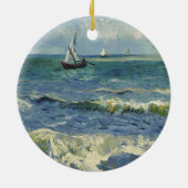 Van Gogh Seascape bei Saintes Maries de la Mer Keramik Ornament (Hinten)