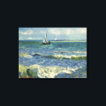 Van Gogh Seascape bei Saintes Maries de la Mer Leinwanddruck<br><div class="desc">Seascape in Saintes Maries de la Mer von Vincent van Gogh ist ein Vintages nautisches Post-Impressionismus-Gemälde mit Segelbooten auf dem Ozean mit sanften Wellen. Über den Künstler: Vincent Willem van Gogh war ein postimpressionistischer Maler,  dessen Werk durch seine raue Schönheit,  emotionale Ehrlichkeit und seine kühne Farbe besonders bemerkenswert war.</div>