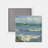 Van Gogh Seascape bei Saintes Maries de la Mer Magnet (Vorderseite/Rückseite)
